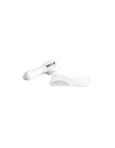 Suavinex set cepillo-peine color blanco