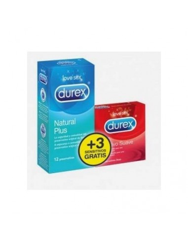 Durex natural plus 12 preservativos +...