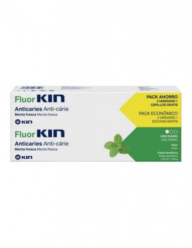 Pack 2x1 Pasta Anticaries Fluorkin Kin